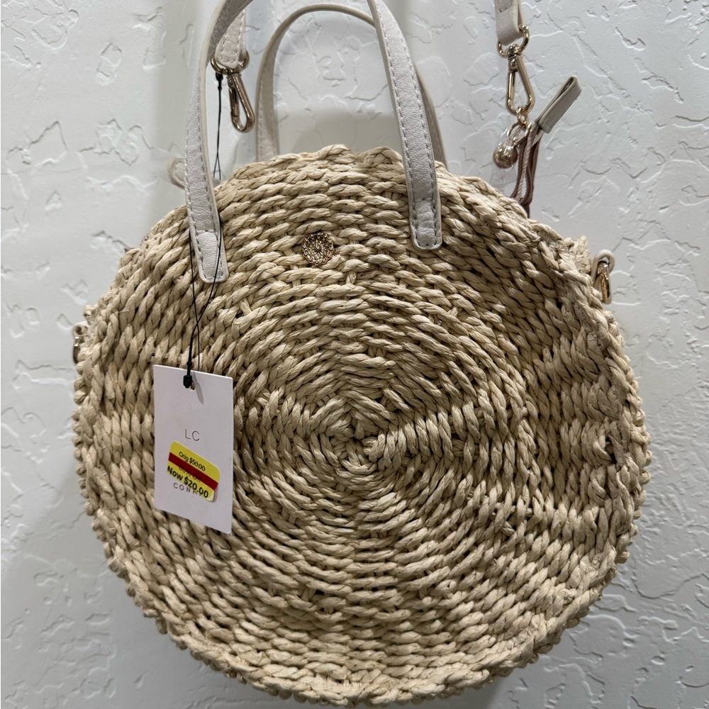 Lauren Conrad Woven Round Bag